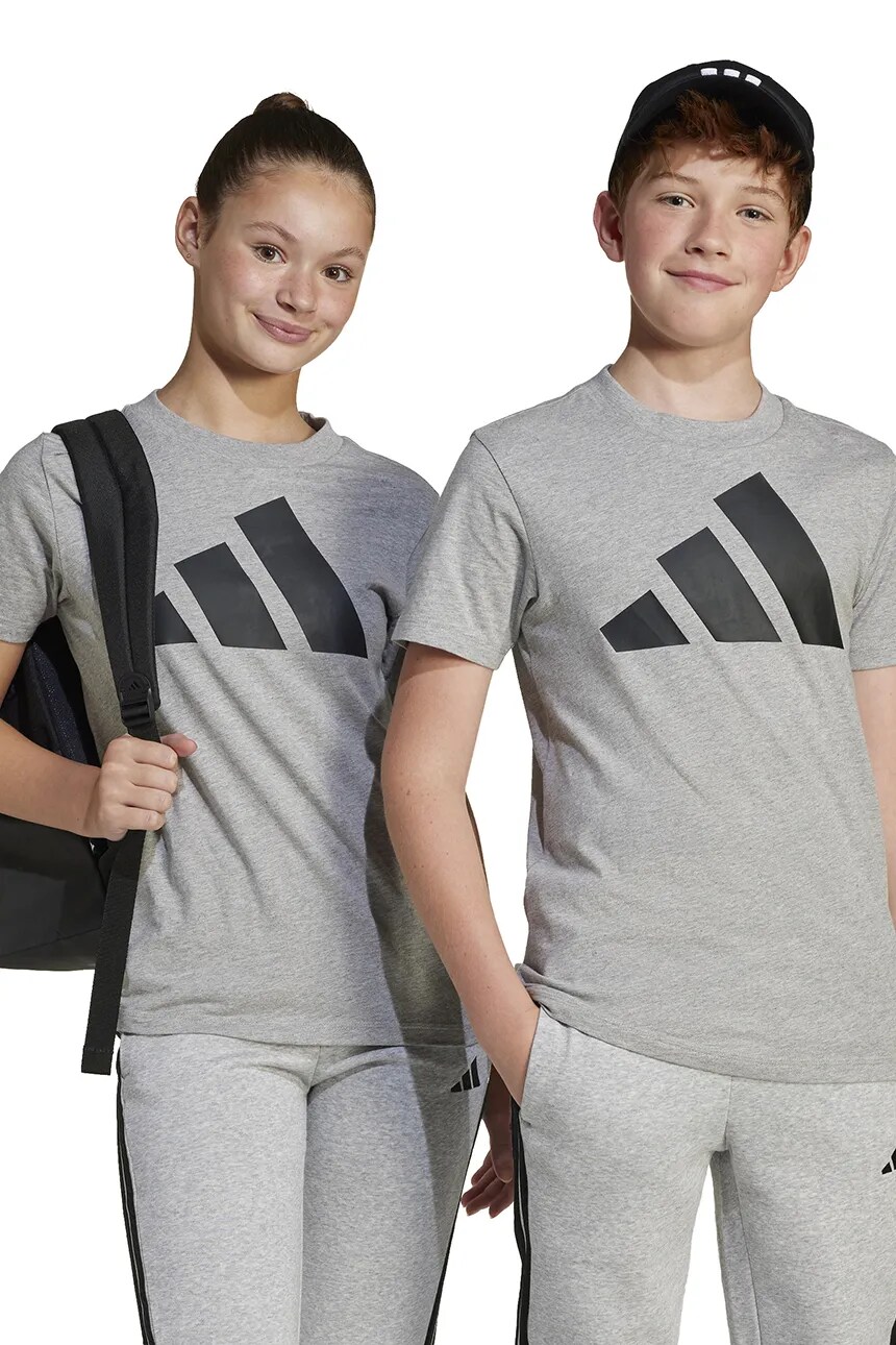 

Футболка детская хлопковая Adidas, серый