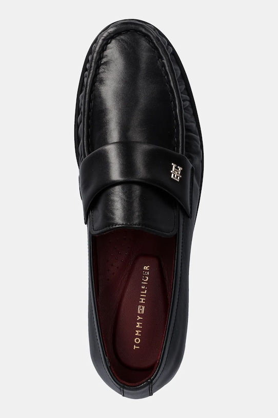 Кожаные мокасины Loafer Soft Nappa с плиссированным носком Tommy Hilfiger, черный — фото 4