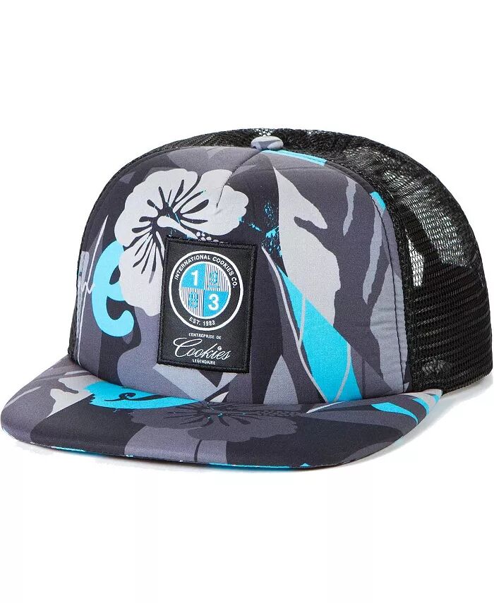 

Мужская одежда Черная кепка-кепка Trucker Snapback с принтом Corsica All-Over Cookies