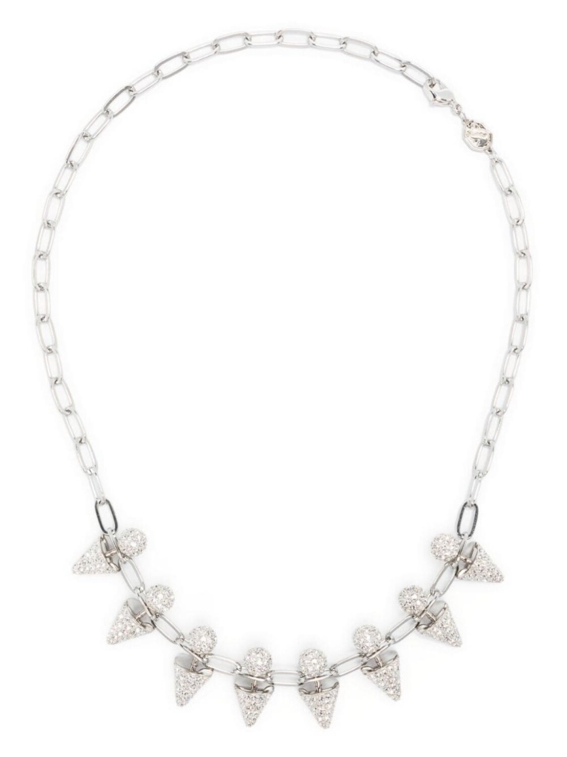 

Колье Luna с подвеской-логотипом Swarovski, серебряный