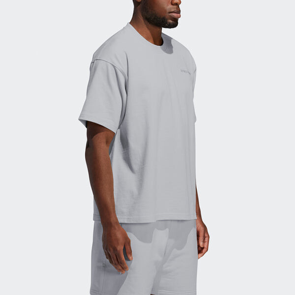 Футболка adidas originals x Pharrell Williams Basics Short-sleeved Embroidered Letters Grey, серый — фото 4