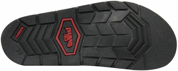 Мужские сандалии Island Slipper MAUKA из ультрамикровелюра с резиновой подошвой - Сделано на Гавайях, черный — фото 3