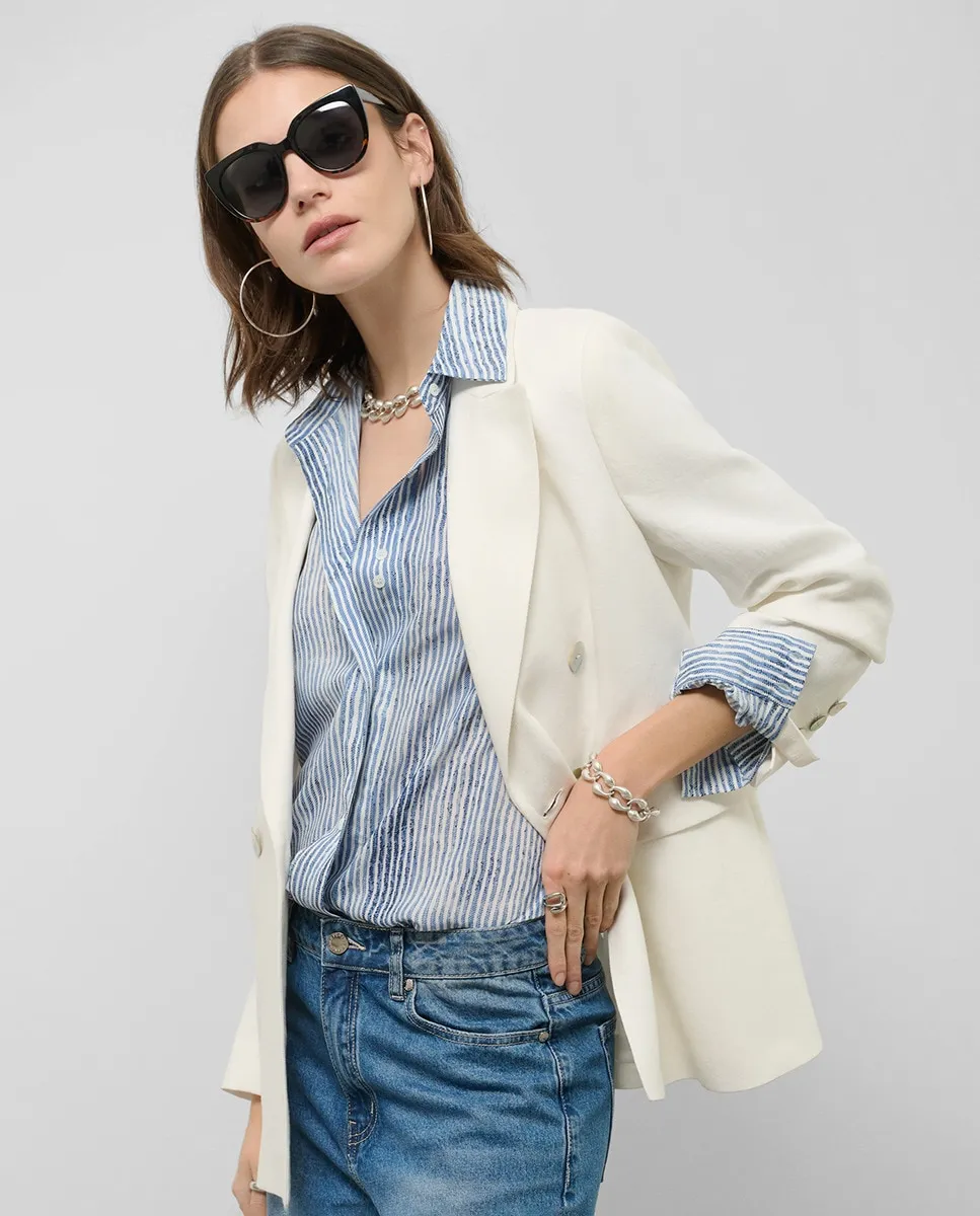 

Женский приталенный блейзер Roberto Verino, пастельно-розовый