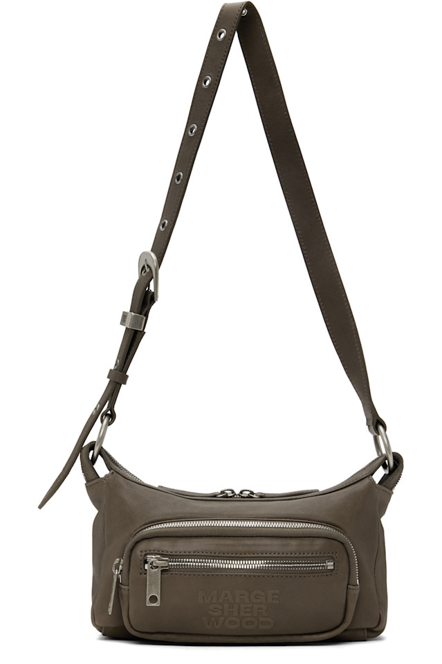 

Мини-сумка Outpocket Margesherwood, цвет taupe washed nappa