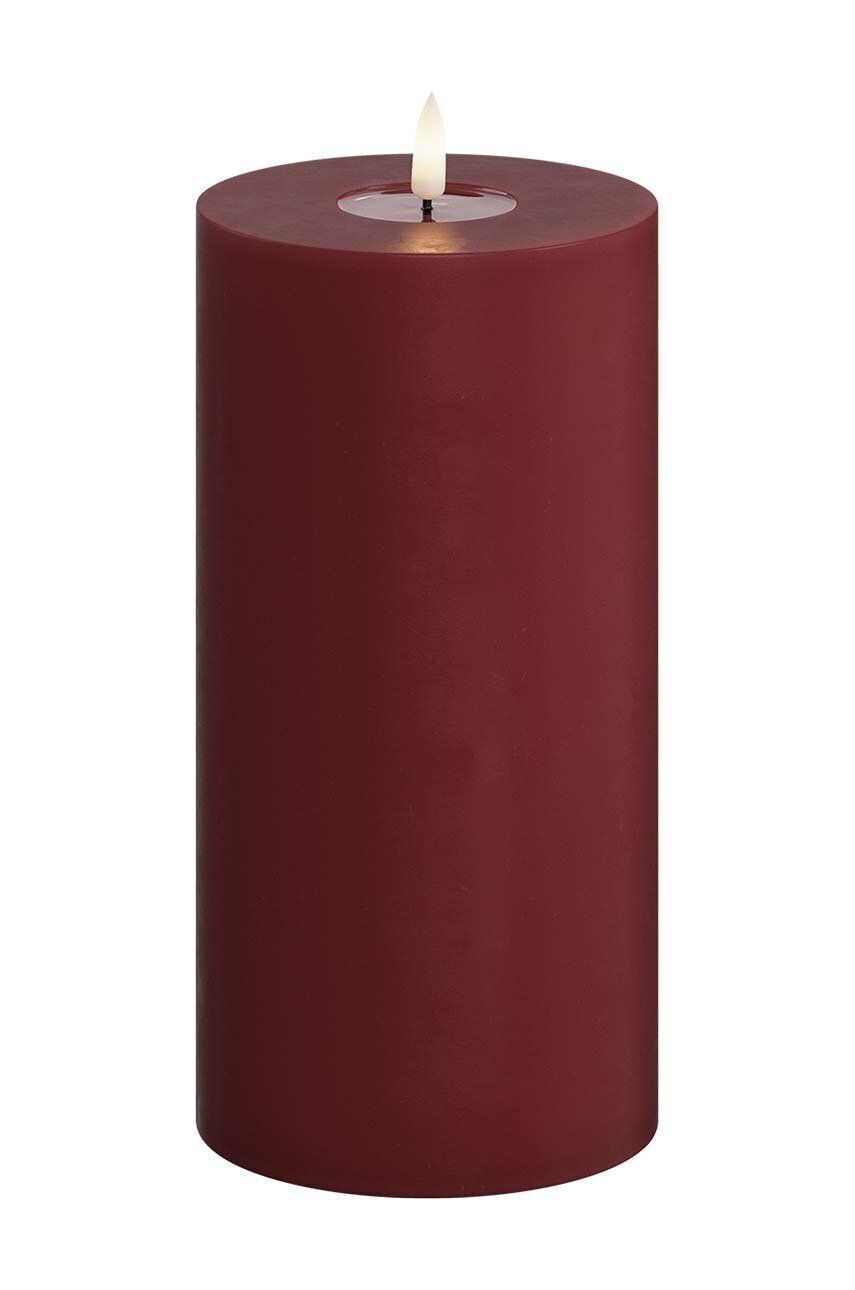 

Светодиодная свеча Deluxe Homeart 10 х 20 см, гранатовый