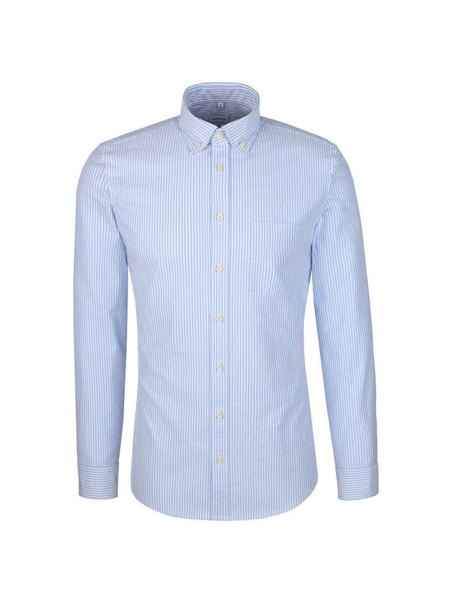 

Рубашка Slim Fit на пуговицах SEIDENSTICKER Schwarze Rose, светло-голубой