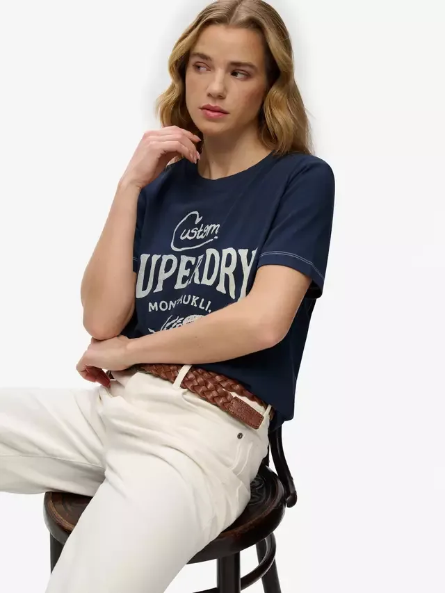 Футболка Heritage Hamptons, самый дорогой темно-синий цвет Superdry — фото 4