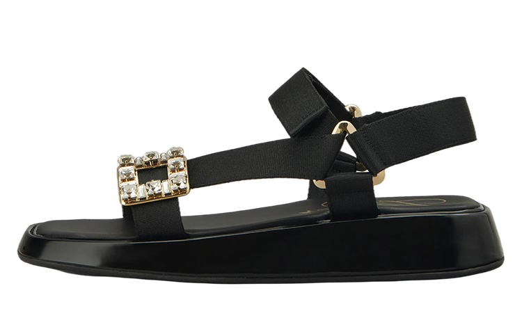 Roger Vivier Сандалии Slide Trekky One Strap, женские, черные