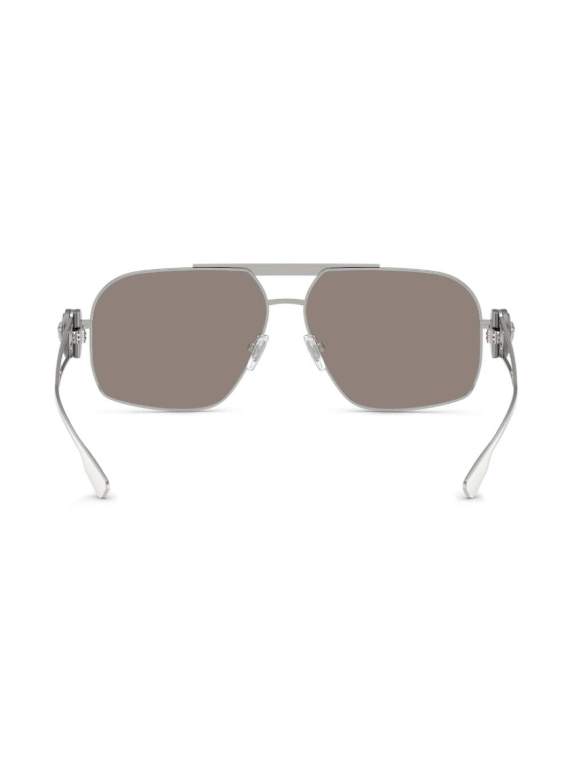 Солнцезащитные очки-пилоты с декором Medusa Versace Eyewear, серебристый — фото 4