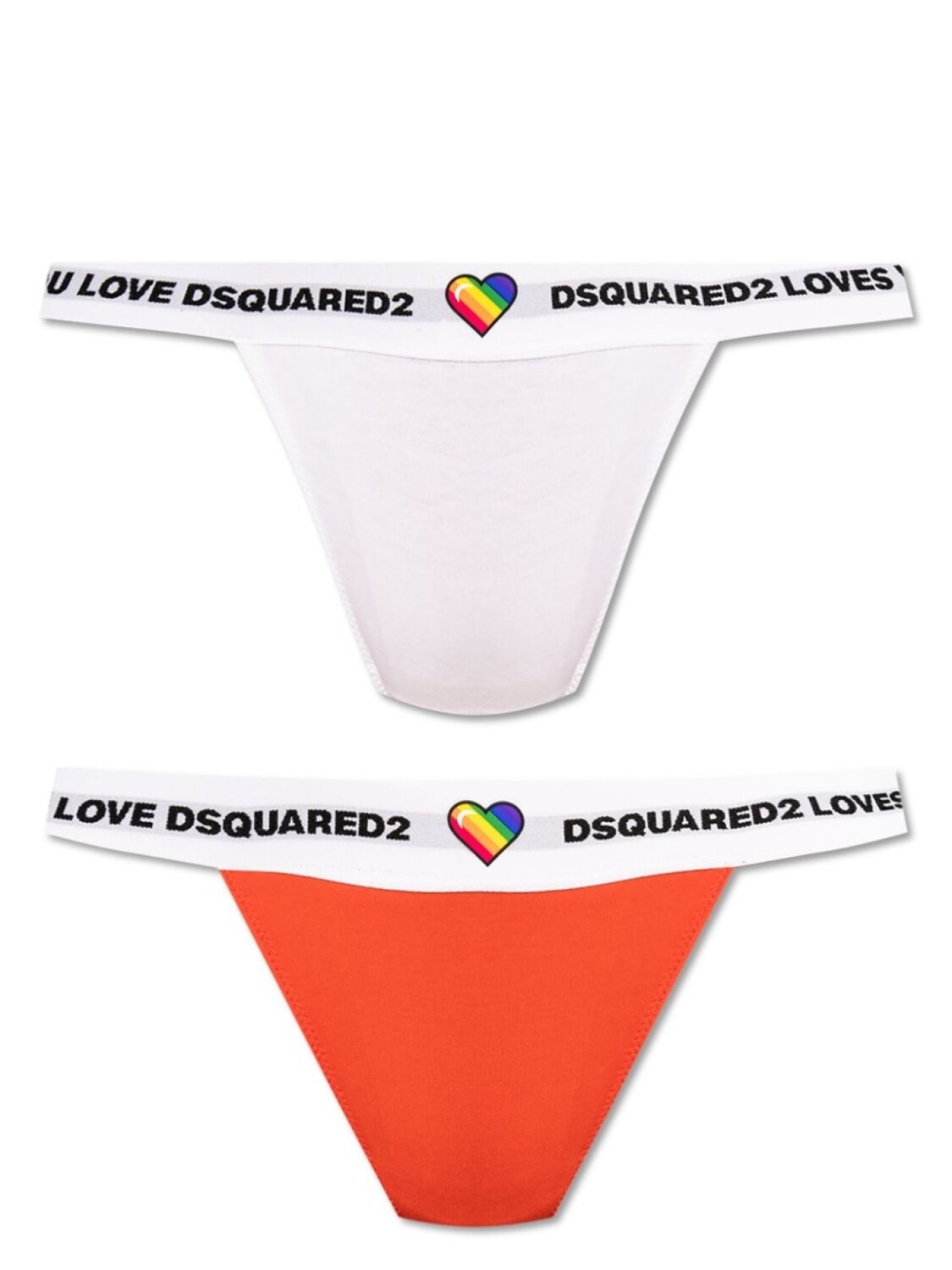 

Dsquared2 стринги с логотипом на поясе (упаковка из двух штук), белый