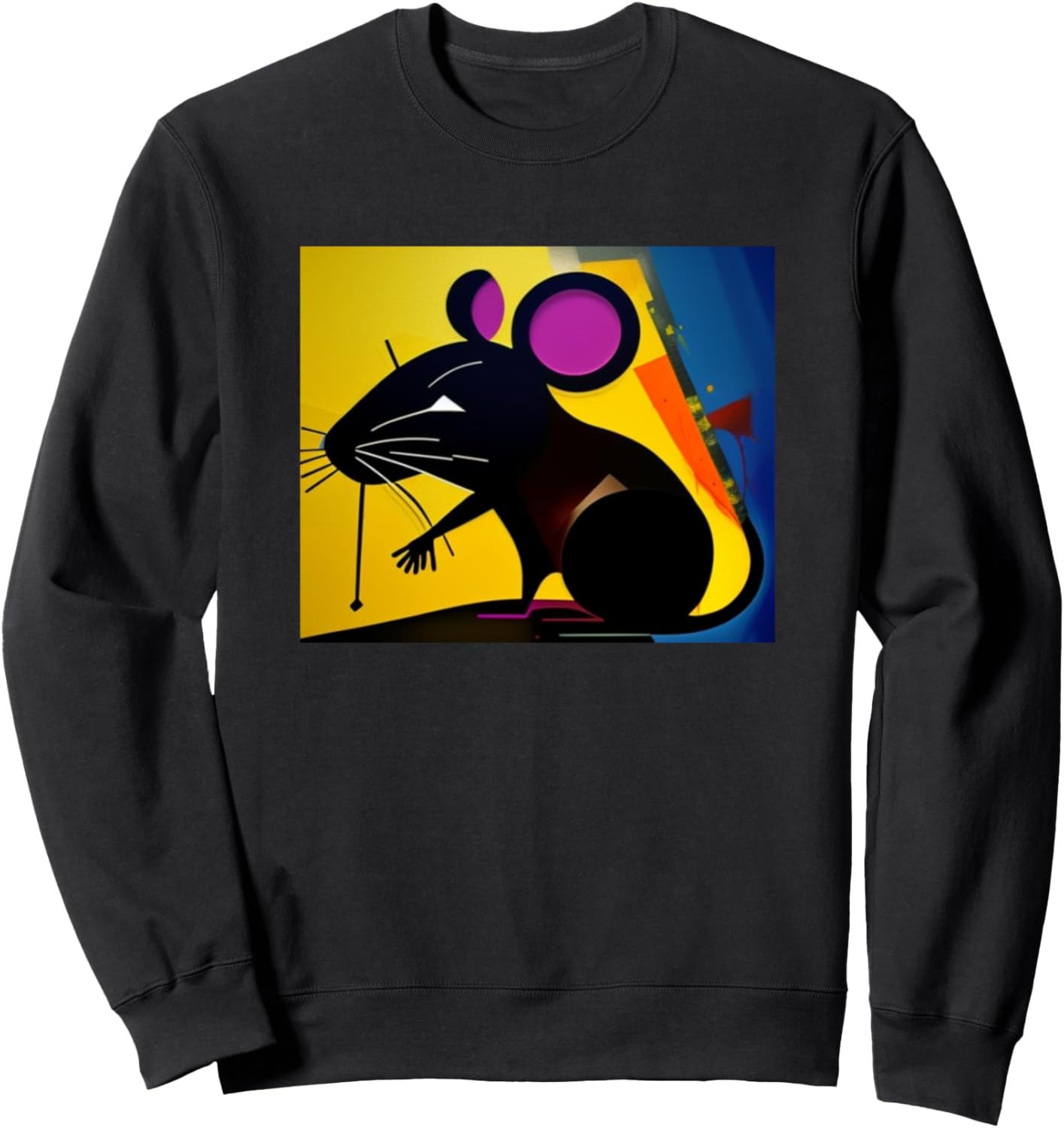 

Толстовка с силуэтом мыши, красочная, для любителей мышей Rats Pets Art Women Girls | Kids Men Boys Gift, черный