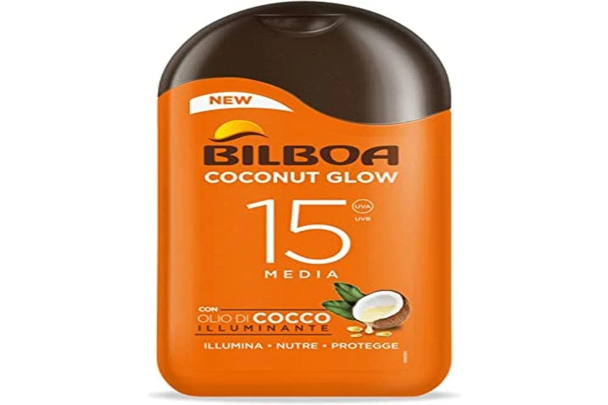 Солнцезащитный крем Bilboa Coconut Glow SPF 15 с кокосовым маслом, 200 мл Bilboa
