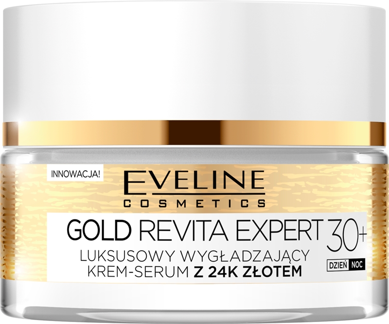 

Укрепляющий и разглаживающий крем Gold Revita Expert с золотом Eveline Cosmetics, 30+ 50 мл