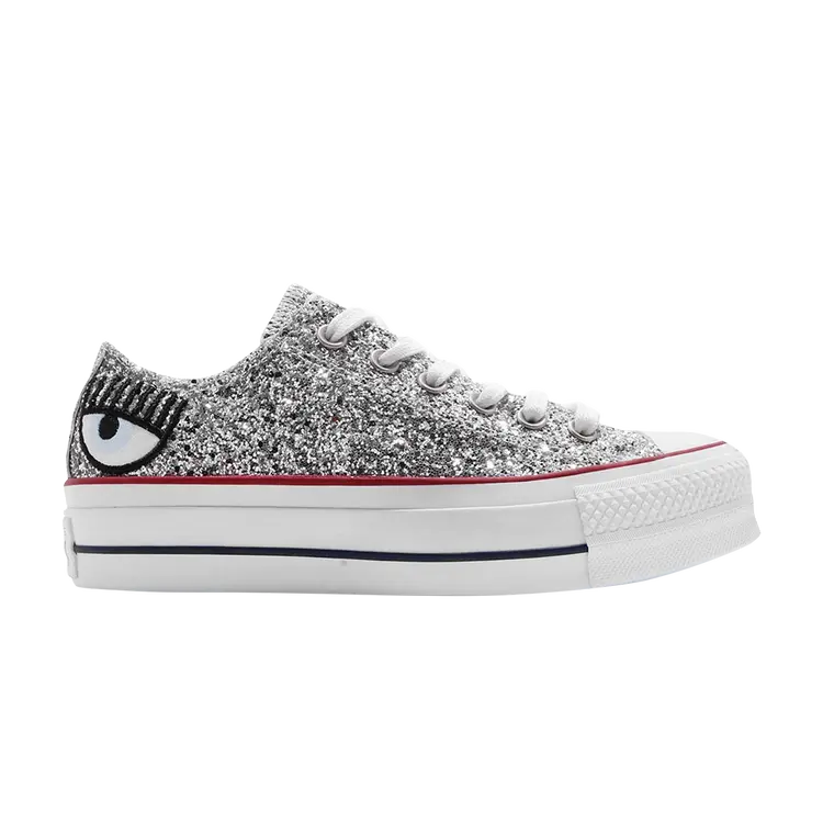 

Кроссовки Converse Chiara Ferragni x Wmns Chuck Taylor All Star Lift Ox 'Silver Red', серебряный, Серебристый;серый, Кроссовки Converse Chiara Ferragni x Wmns Chuck Taylor All Star Lift Ox 'Silver Red', серебряный