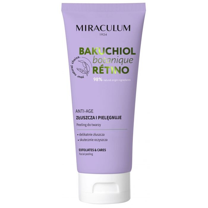 

Скраб для лица Bakuchiol Exfoliante facial antiedad Miraculum, 100 ml