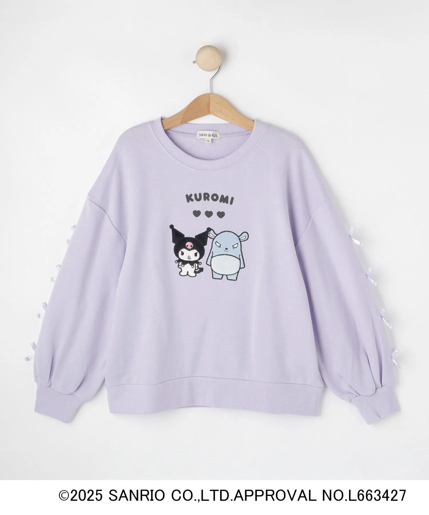 [Персонажи Sanrio] Толстовка с рукавами-лентами