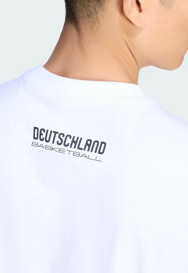 Футболка без рукавов с баскетбольной тематикой dbb Adidas Performance, White — фото 4