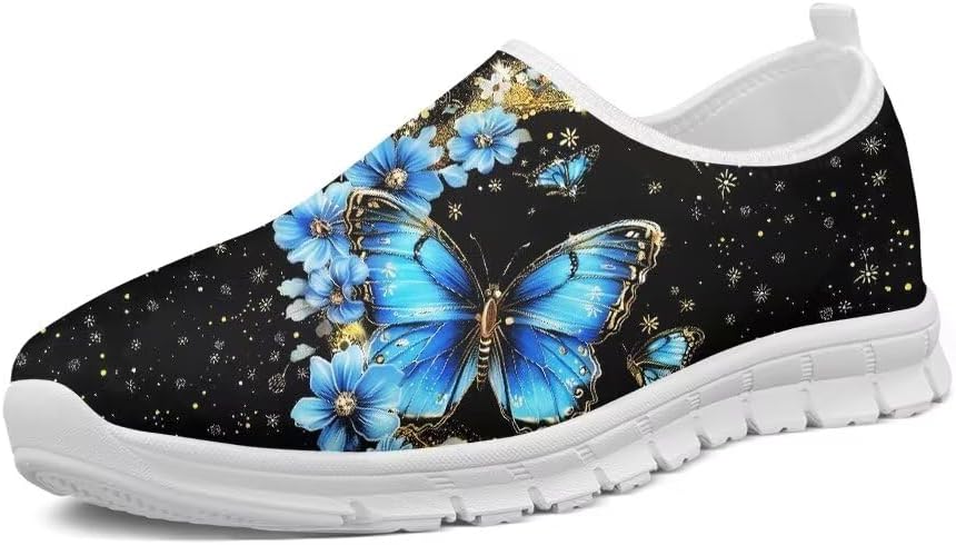 

Женские прогулочные кроссовки Forchrinse Bee, мужские слипоны, поддержка свода стопы, мягкие и комфортные лоферы, легкие, для путешествий, работы и спортзала, голубой