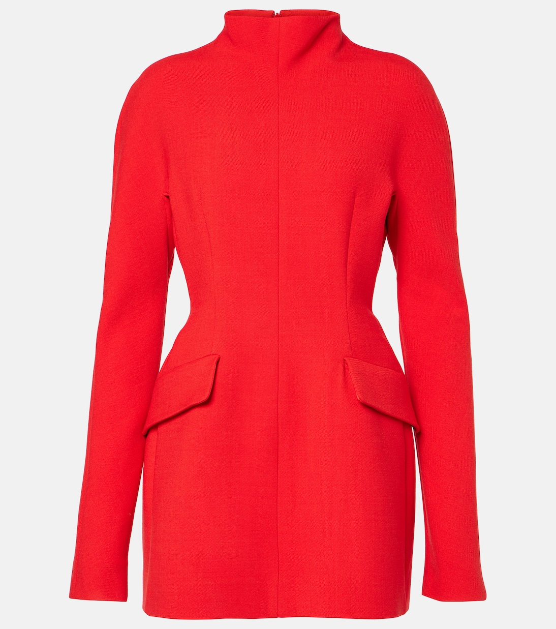 

Мини-платье из габардина с добавлением шерсти Terfrite Sportmax, красный