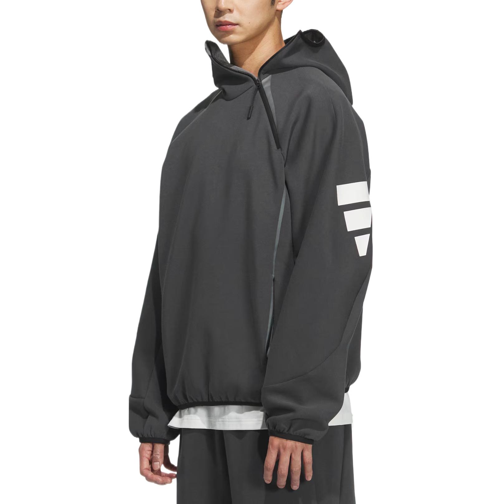Adidas Толстовка FUSTL P HOODY мужская Carbon Black — фото 4