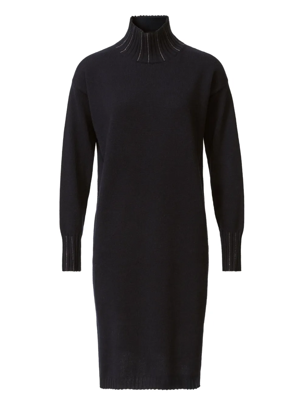 

Платье миди на бретельках через шею с украшением Fabiana Filippi, синий