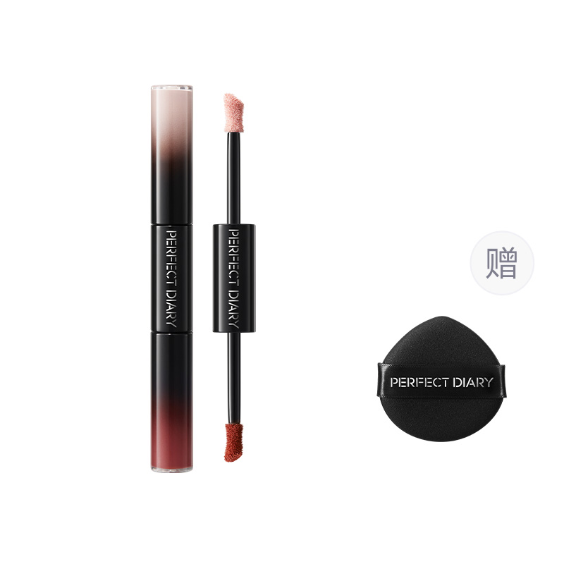 

Двойной крем-румяна для лица, помада и хайлайтер с осветляющим и питательным эффектом PERFECT DIARY