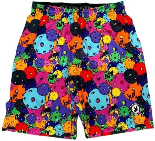 

Мужские шорты Flow Society Neon Motley для пиклбола - 9"