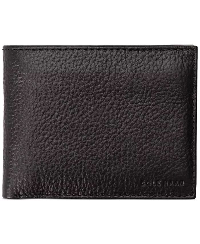 

Мужской бумажник из шагреневой кожи Cole Haan, черный