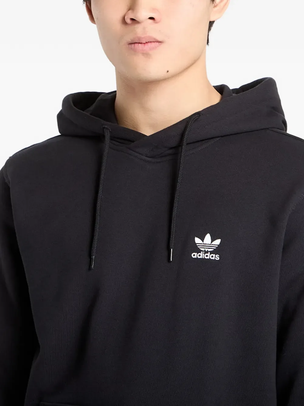Худи на кулиске Adidas, черный — фото 4