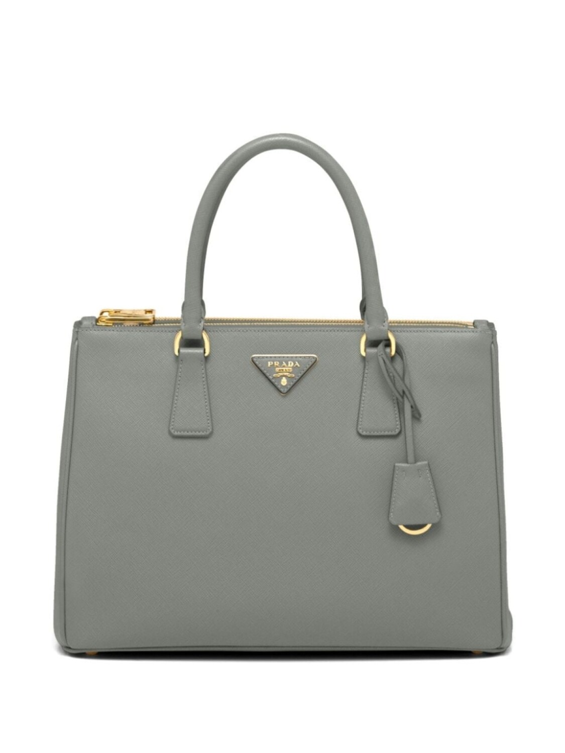 

Большая сумка Prada Galleria из сафьяновой кожи, серый