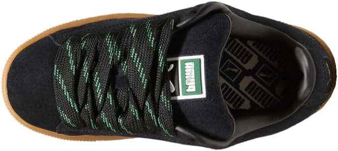 Кроссовки Puma Unisex-Child Suede XL (Little Kid), белый/черный — фото 4