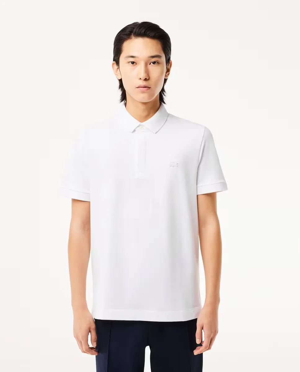 

Мужская поло Smart Paris из эластичного пике с коротким рукавом Lacoste, белый