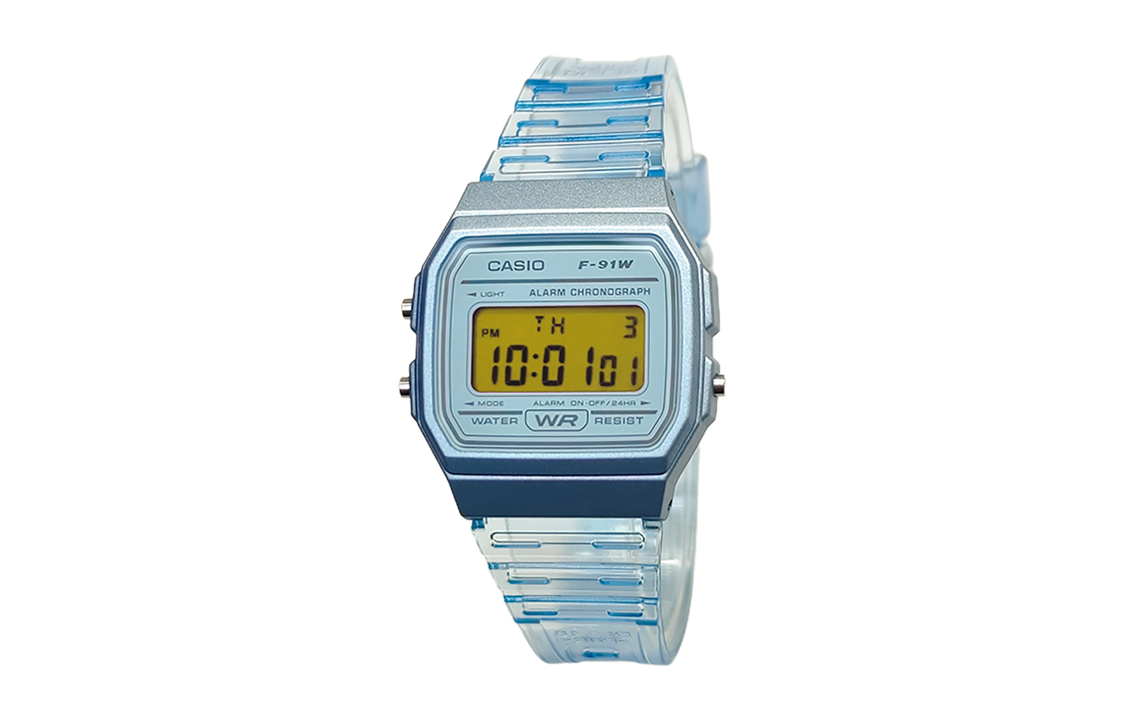 

CASIO Часы Retrofit Series Quartz Movement Resin Strap Watch Men's Watch Blue Dial, Blue Dial with Yellow Bezel