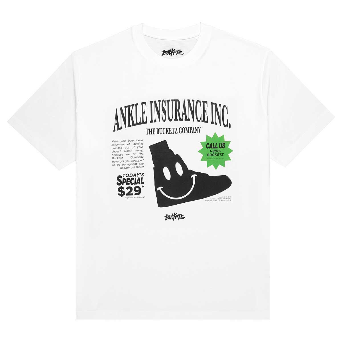 

Футболка ANKLE INSURANCE T-SHIRT Bucketz, цвет Weiß