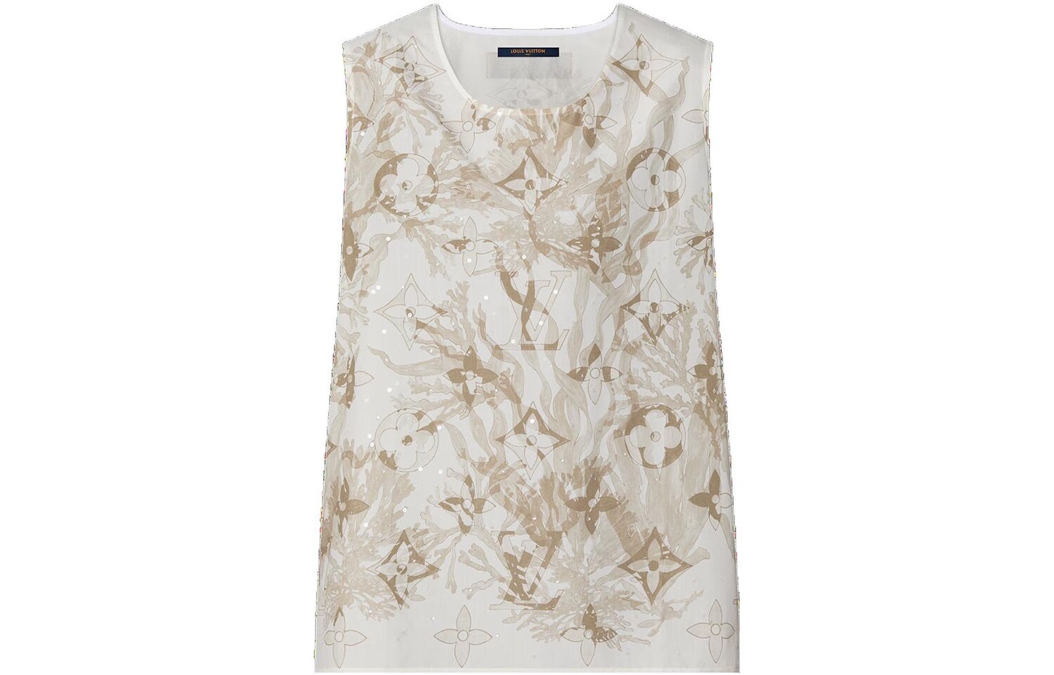 

Майка мужская Off White Louis Vuitton, кремовый