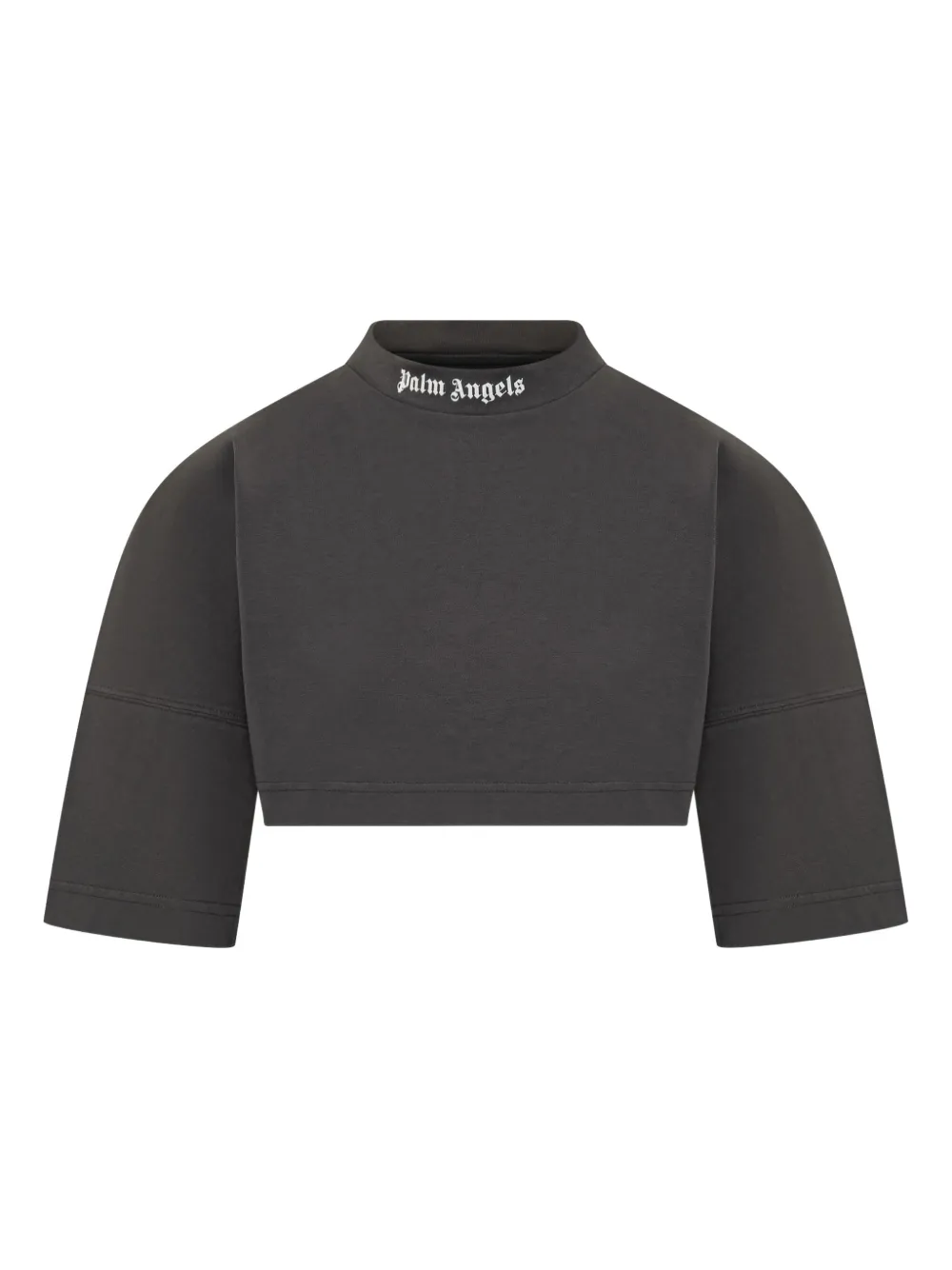 

Футболка мини с закругленным вырезом PALM ANGELS, черный