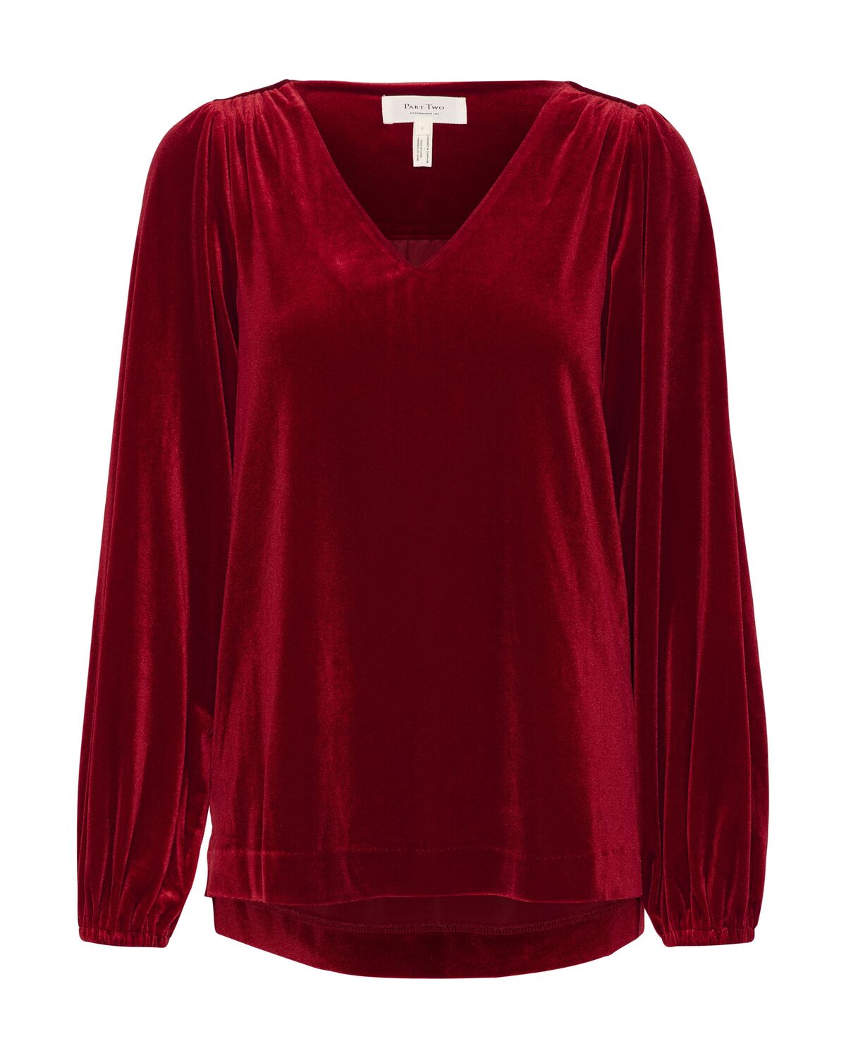 

Part Two Лонгслив 'Madis' в цвете Ruby Red