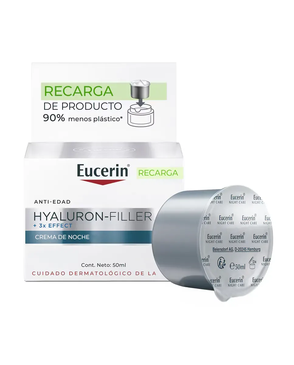 Крем для лица Eucerin — Пополнение ночного крема с гиалуроновым филлером — фото 2