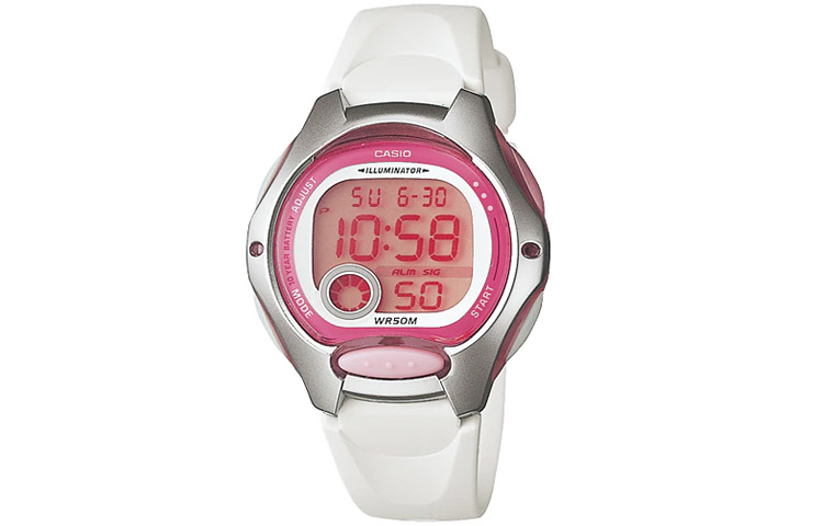 

CASIO Часы Women's DIGITAL Series 37.9mm Pink Watch LW-200-7AVDF, Pink Watch Dial