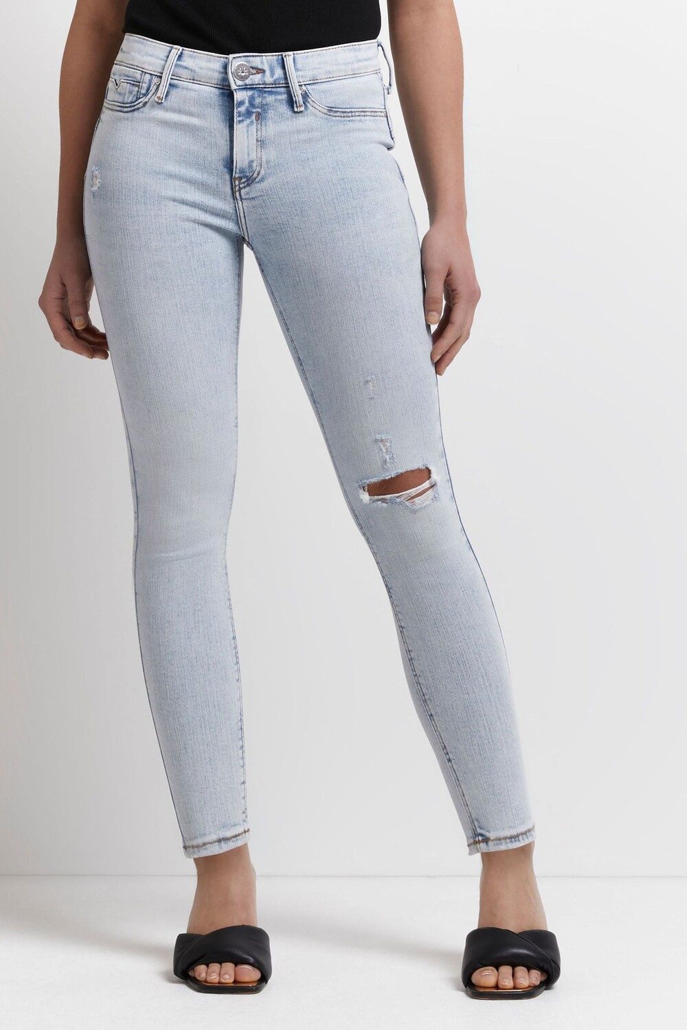 

Голубые джинсы кроя Molly Mr Kennington River Island, синий