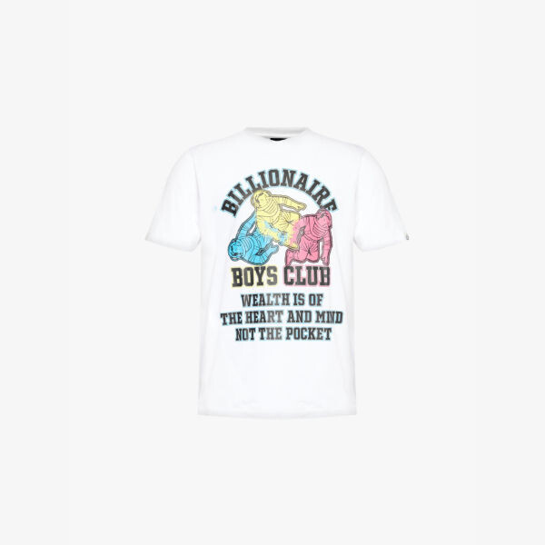 

Футболка Mantra с круглым вырезом, стандартного кроя, из хлопкового джерси Billionaire Boys Club, белый