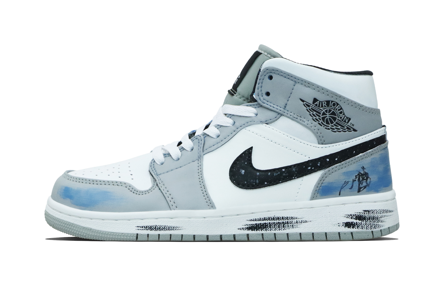 

Jordan Air 1 Vintage Кроссовки для баскетбола Unisex Mid top Gray