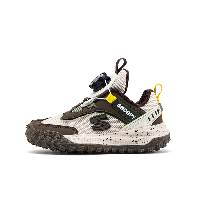 

SNOOPY Антискользящие износостойкие дышащие легкие детские повседневные ботинки beige brown kids'