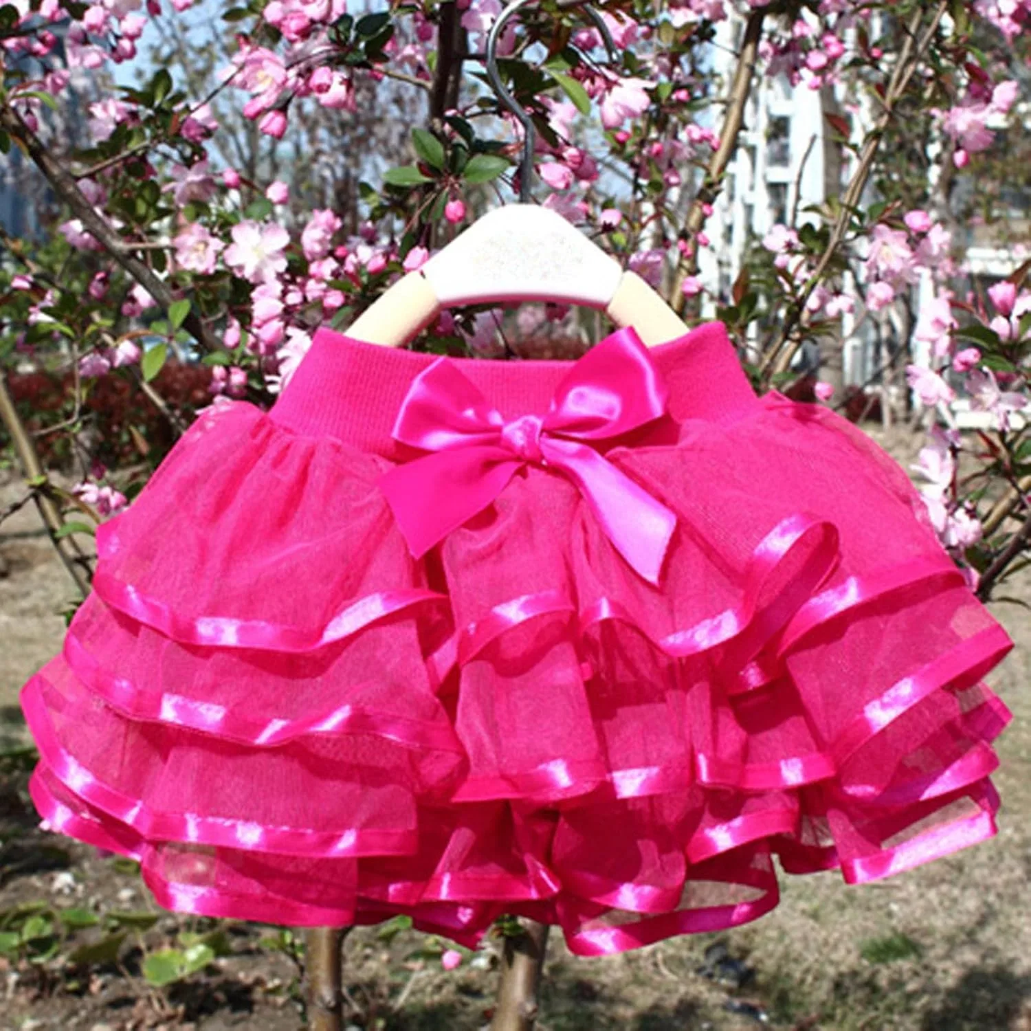 Юбка-пачка балетная, многослойная, Hot Pink — фото 3