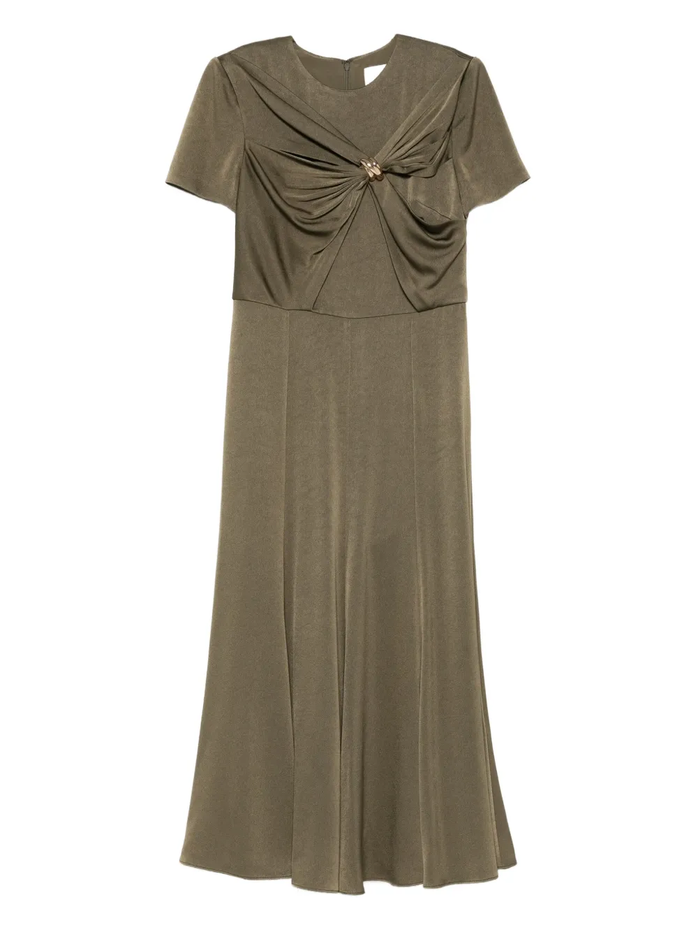 

Платье миди с перекрученной деталью Roland Mouret, зеленый