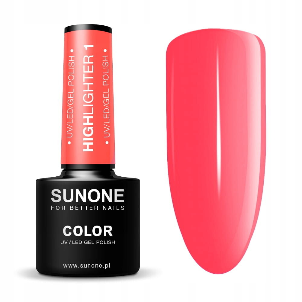 

Sunone Highlighter 1 неоновый гибридный лак 5г