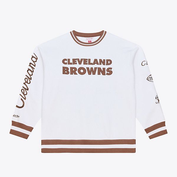 

Мужской белый свитшот Cleveland Browns Arctic Fleece Mitchell & Ness