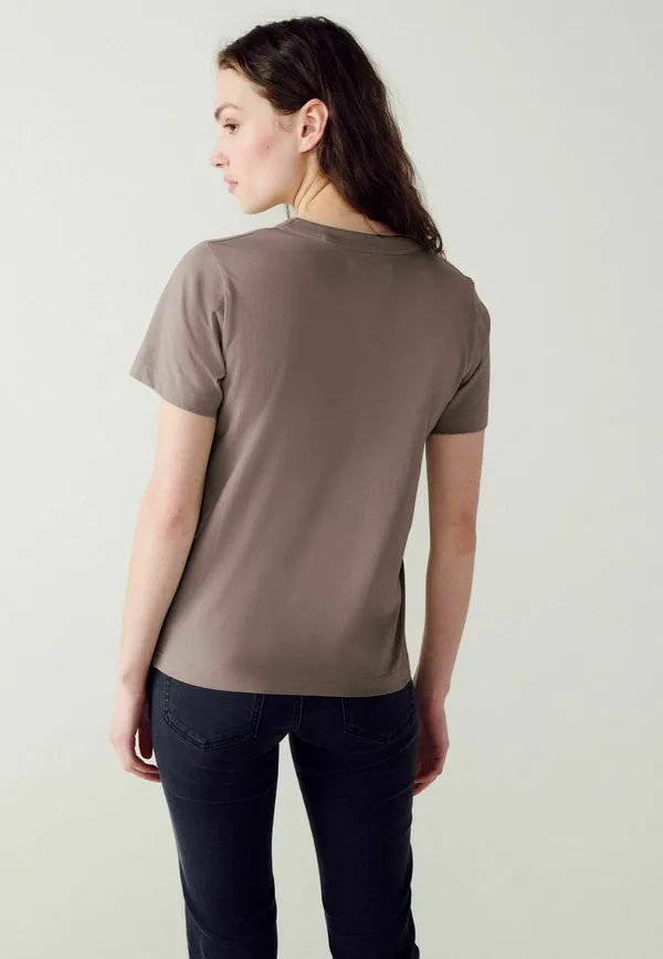 Базовая футболка с коротким рукавом и круглым вырезом Next, Neutral Taupe Brown — фото 2