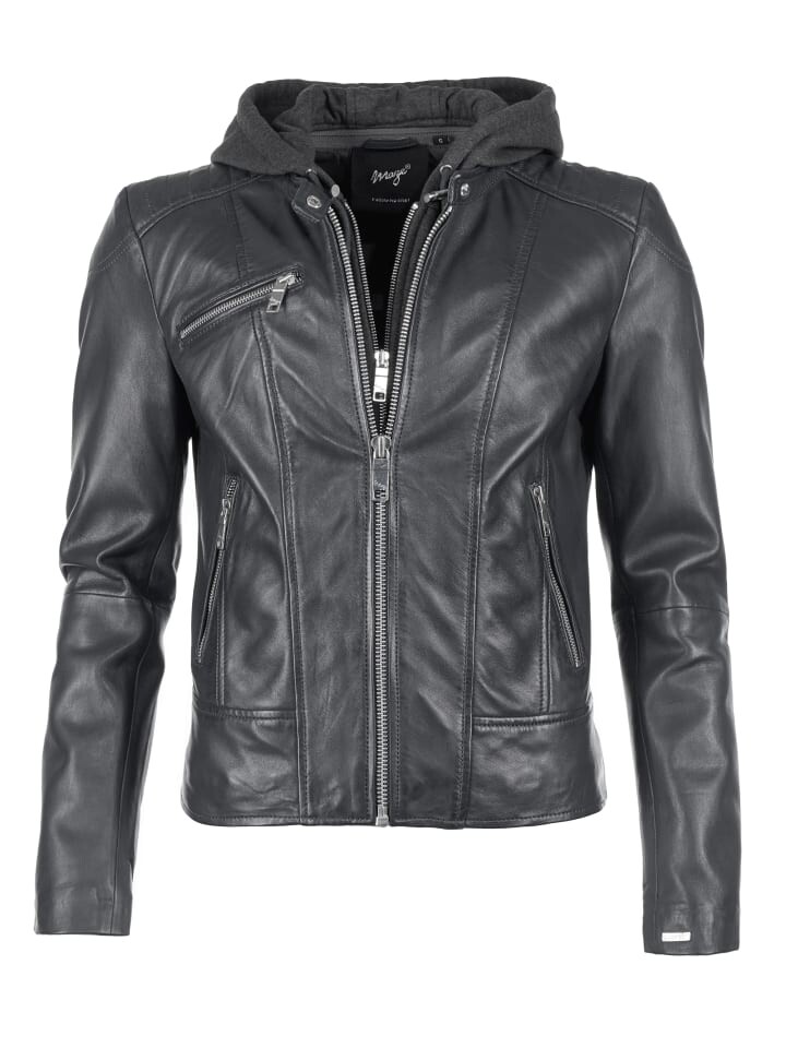 

Кожаная куртка Maze Mico, цвет black/black