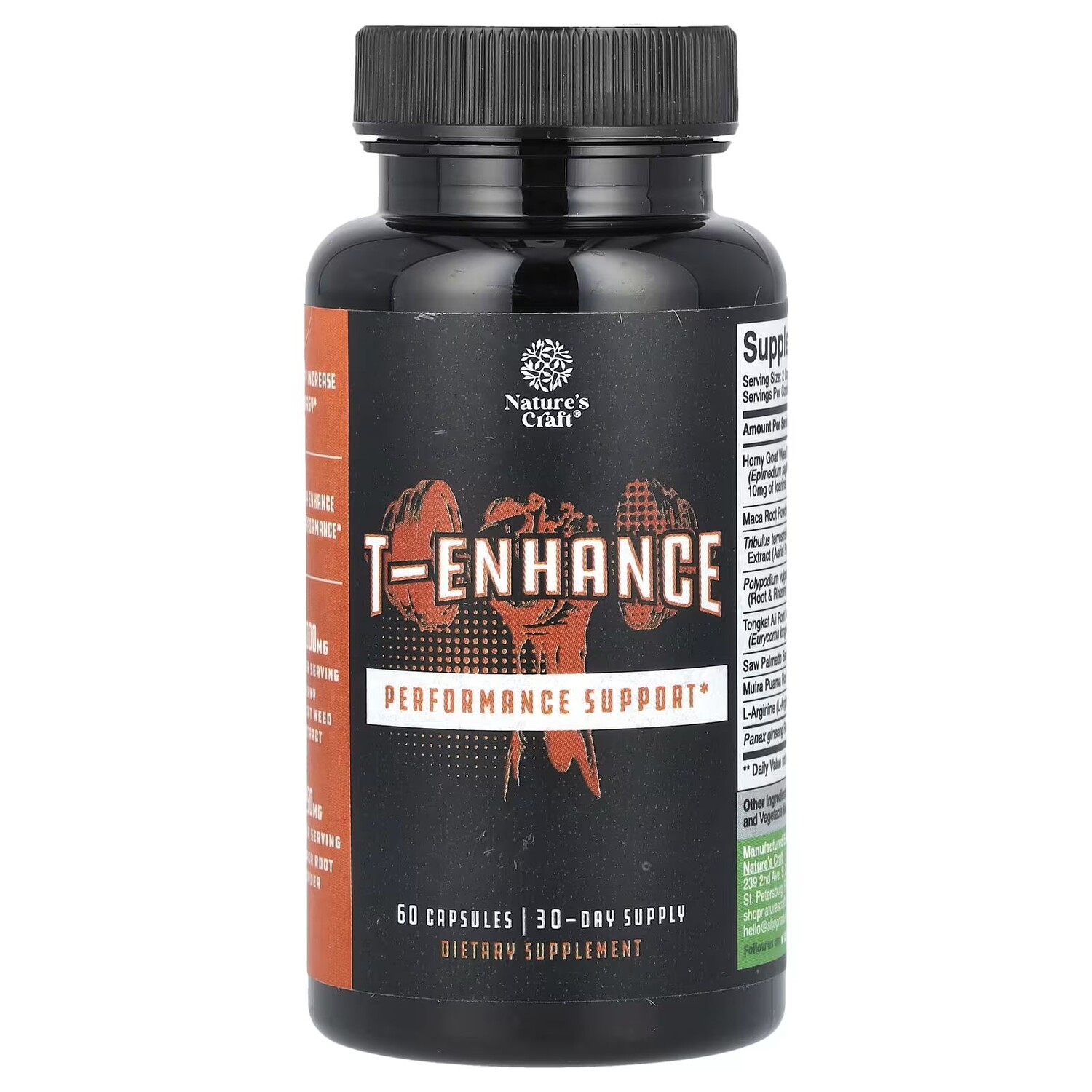 

T-Enhance, 60 капсул Nature'S Craft